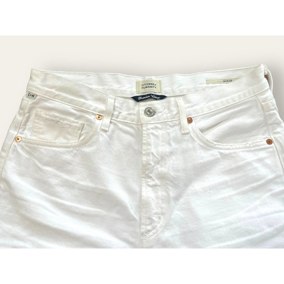 Citizens of Humanity MARLEE White Denim Relaxed Taper Jeans | Sz 27 - Picture 4 of 11